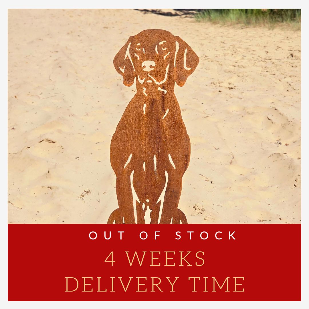 Vizsla -weimaraner fabricado en acero corten Vizsla -weimaraner fabricado en acero corten