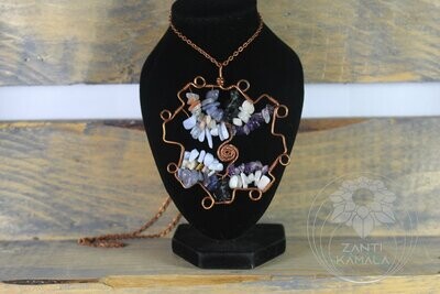As above so below goddess tree of life necklace