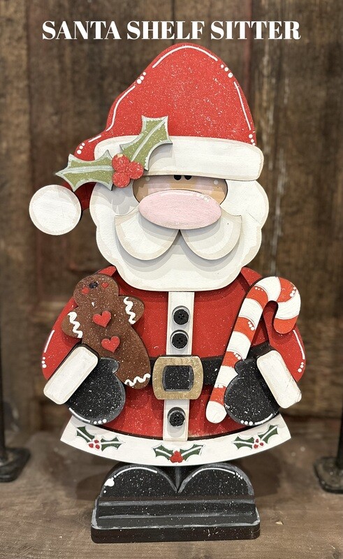 SANTA SHELF SITTER GNOME