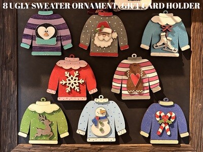 8 UGLY SWEATER ORNAMENTS