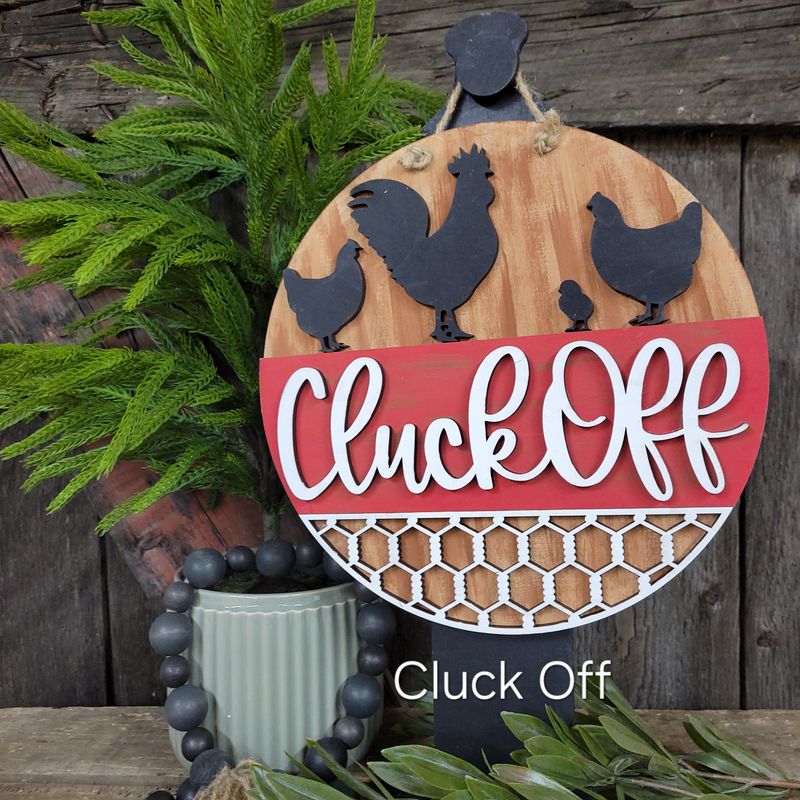 CLUCK OFF DOOR HANGER