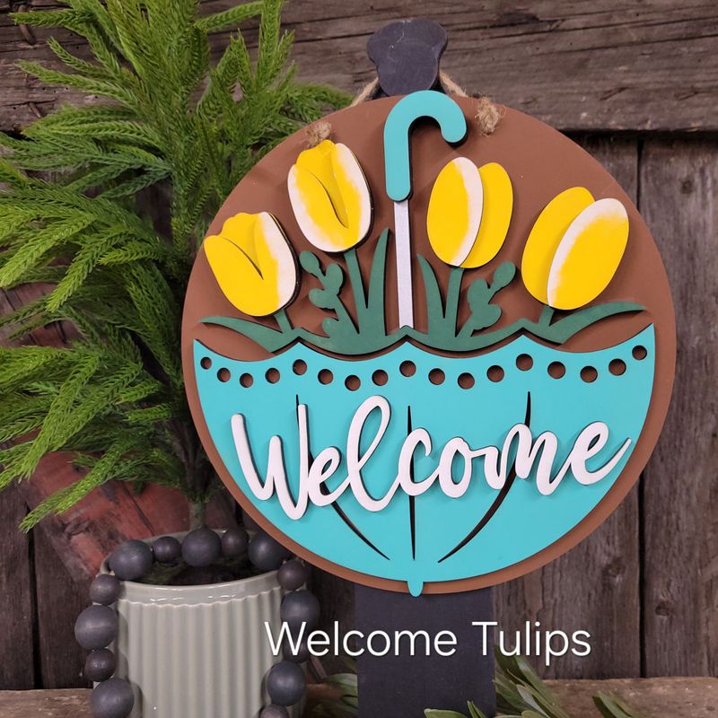 WELCOME UMBRELLA DOOR HANGER
