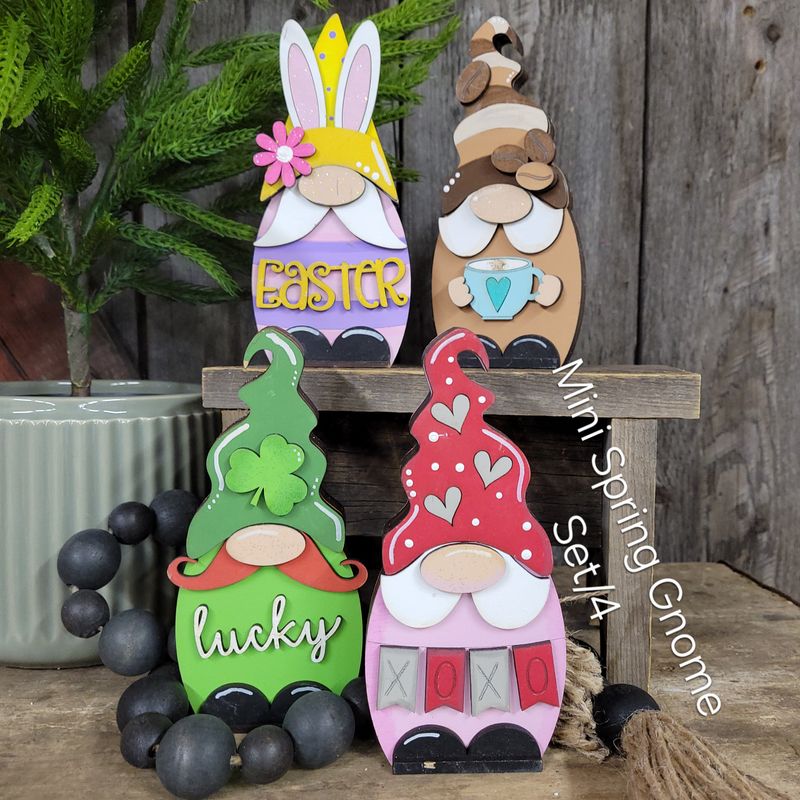 MINI SPRING GNOME SET/4