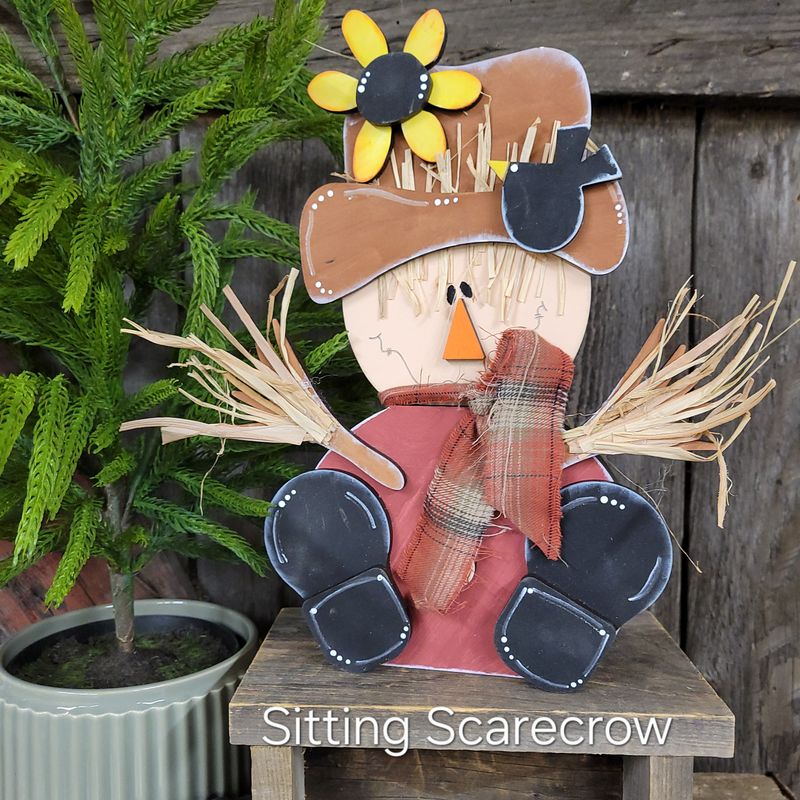 SITTING SCARECROW