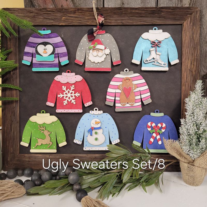 UGLY SWEATERS SET/8