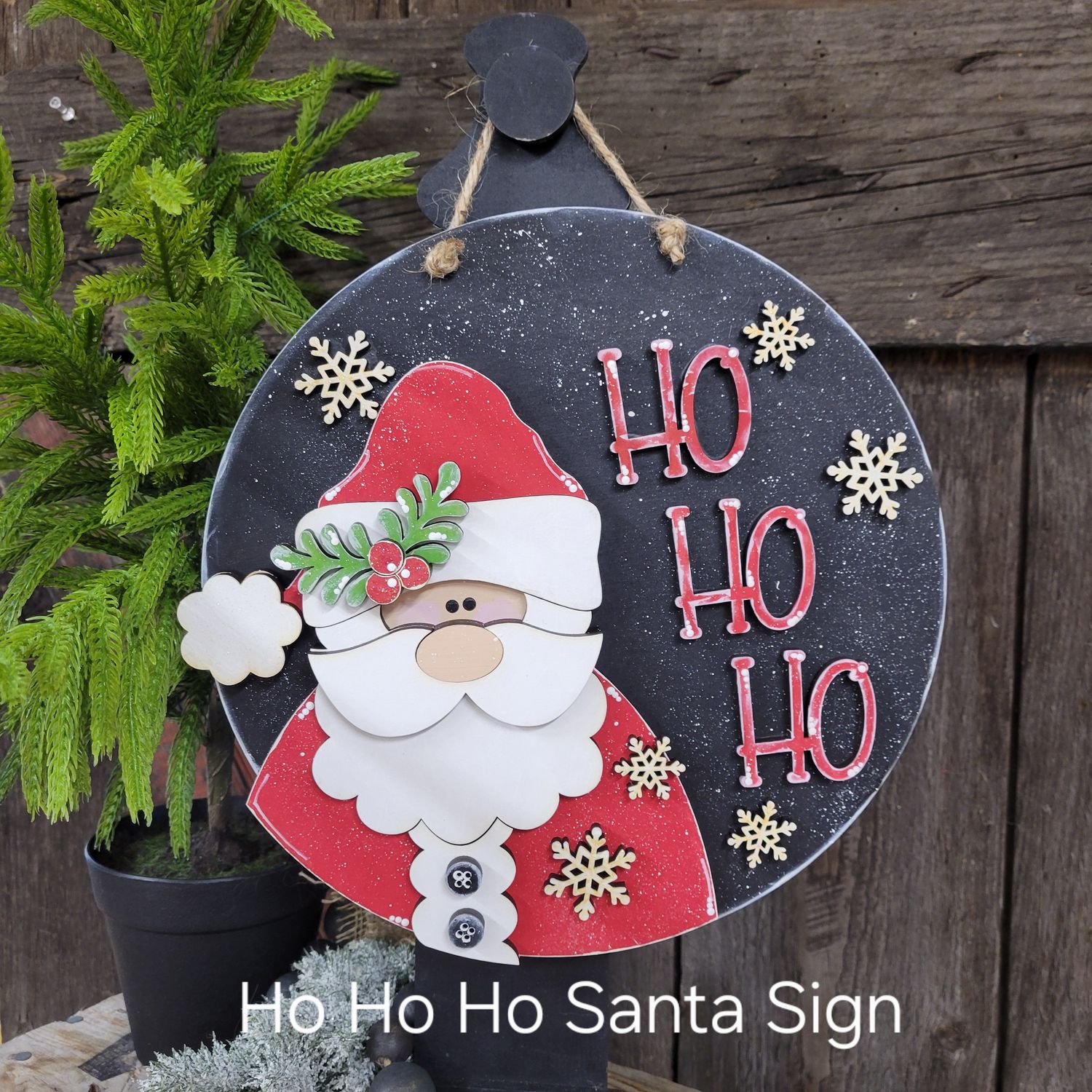 HO HO HO SANTA SIGN