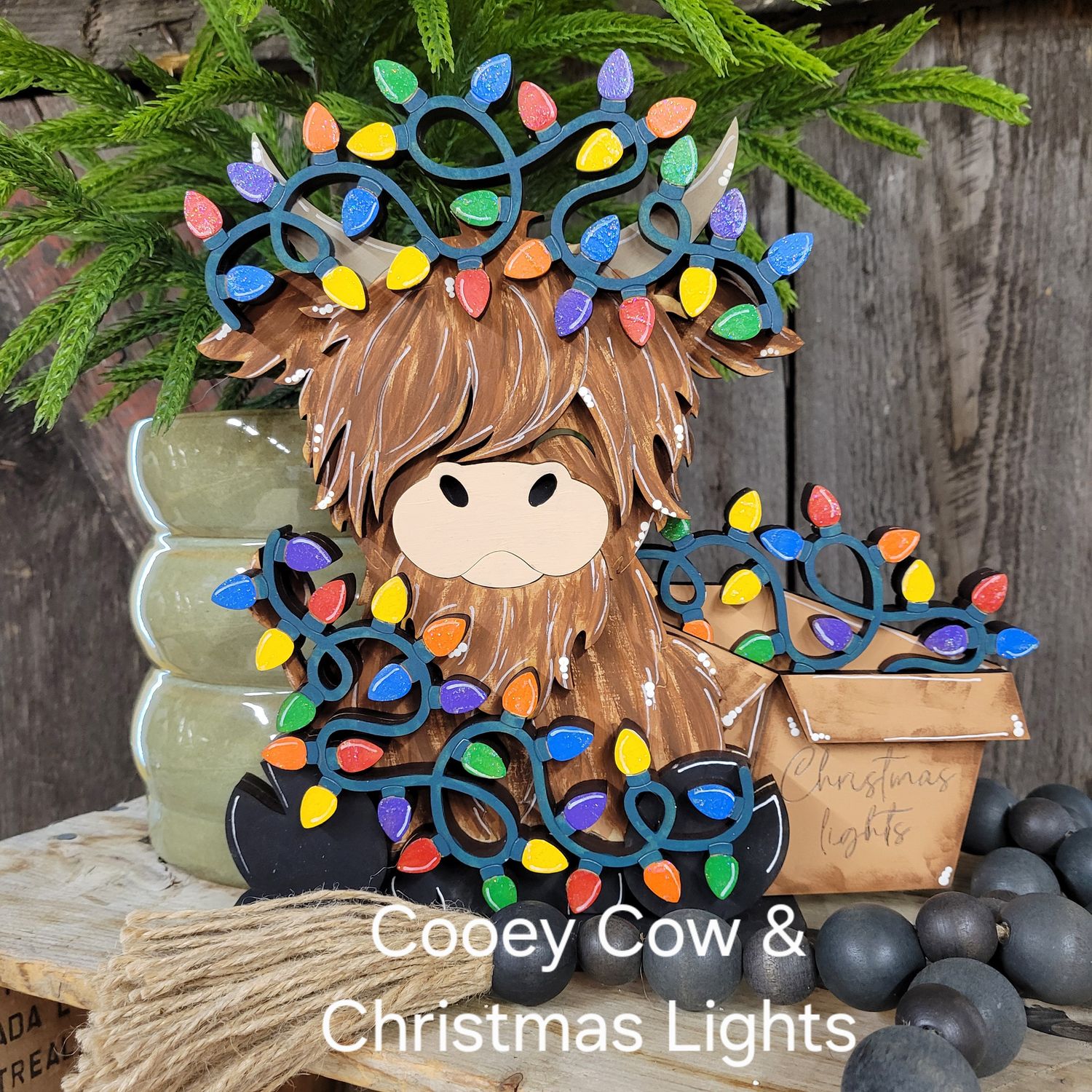 COOEY COW &amp; CHRISTMAS LIGHTS