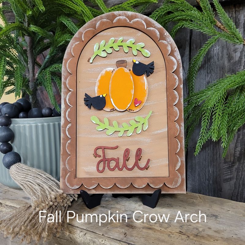 FALL PUMPKIN CROW ARCH