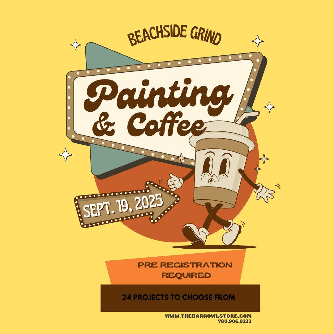 PAINTING &amp; COFFEE @ BEACHSIDE GRIND    SEPT 19, 25 @6:30