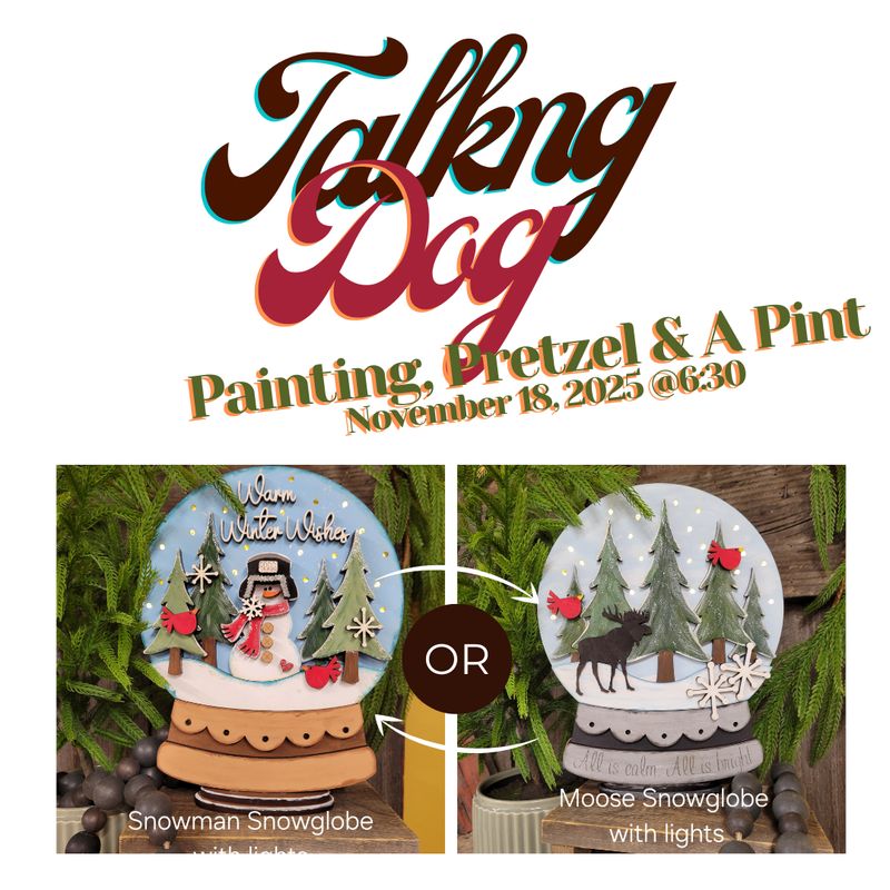 Painting, Pretzel &amp; A Pint @ Talking Dog Nov 18 @6:30