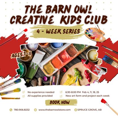 CREATIVE KIDS CLUB - WED, FEB 4, 11, 18, 25