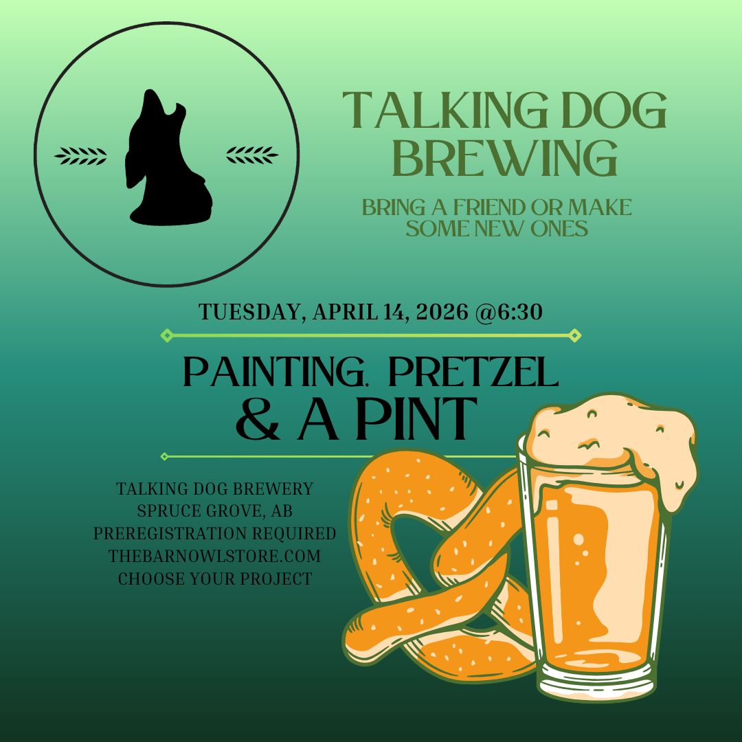 PAINTING, PRETZEL &amp; A PINT - APRIL 14 @ 6:30