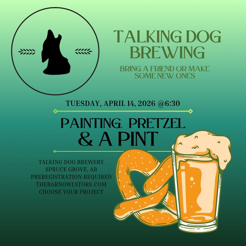 PAINTING, PRETZEL &amp; A PINT - APRIL 14 @ 6:30