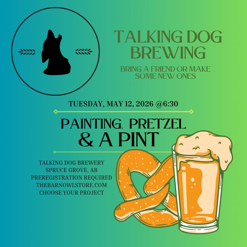 PAINTING, PRETZEL &amp; A PINT - MAY 12 @ 6:30