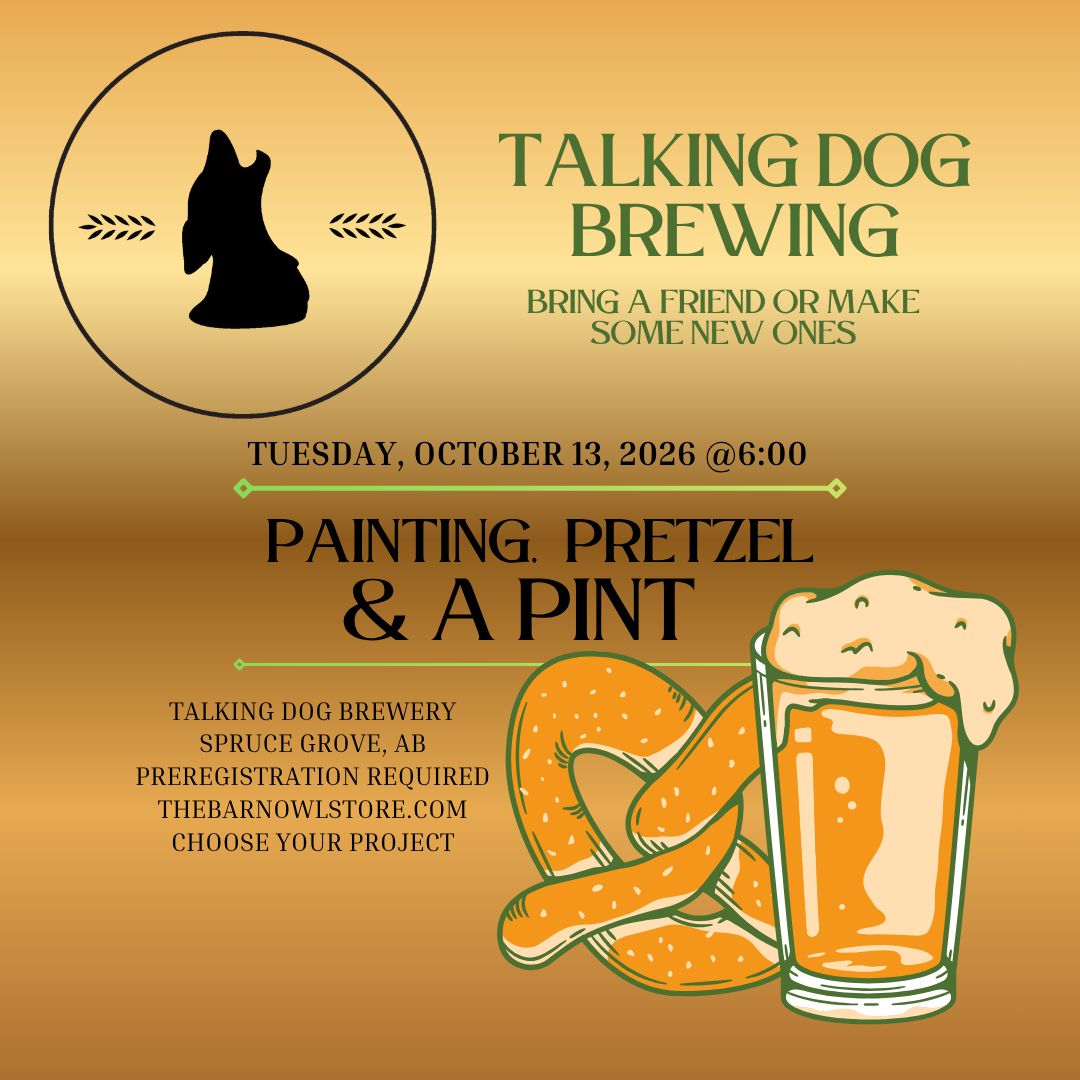 PAINTING, PRETZEL &amp; A PINT OCT 13, 26 @6:00