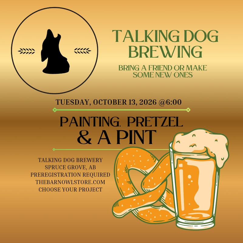 PAINTING, PRETZEL &amp; A PINT OCT 13, 26 @6:00