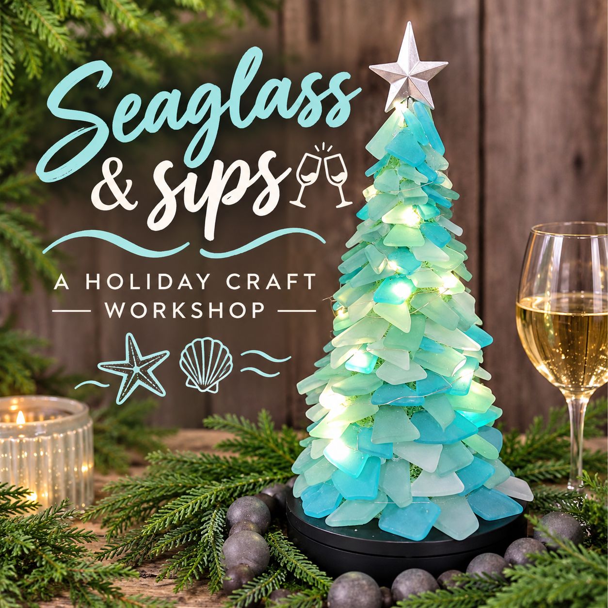 SEAGLASS &amp; SIPS - Nov 14, 26 6 PM