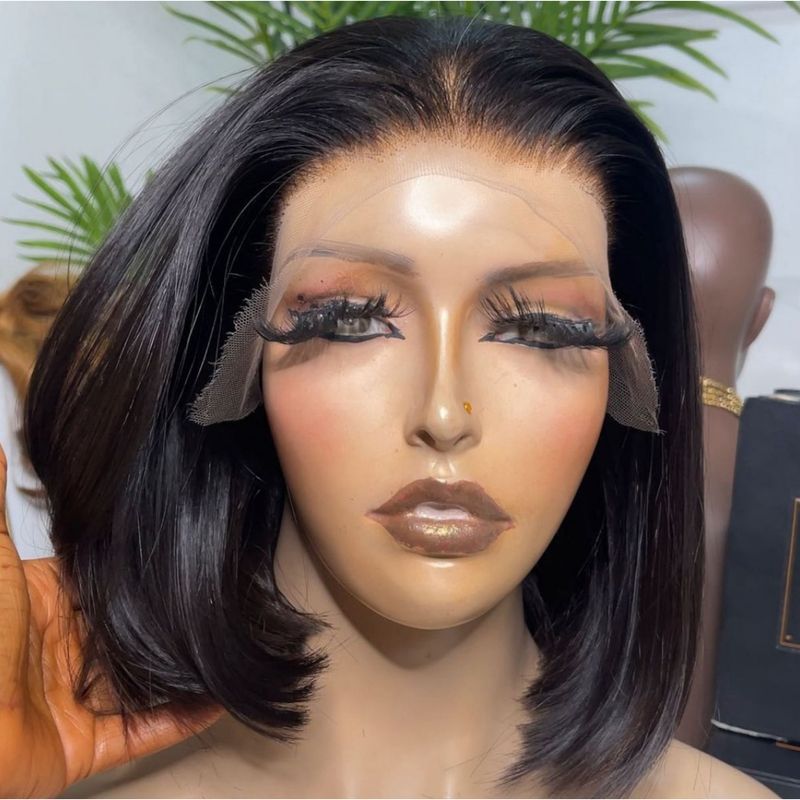 Frontal Double Drawn Bob Wig