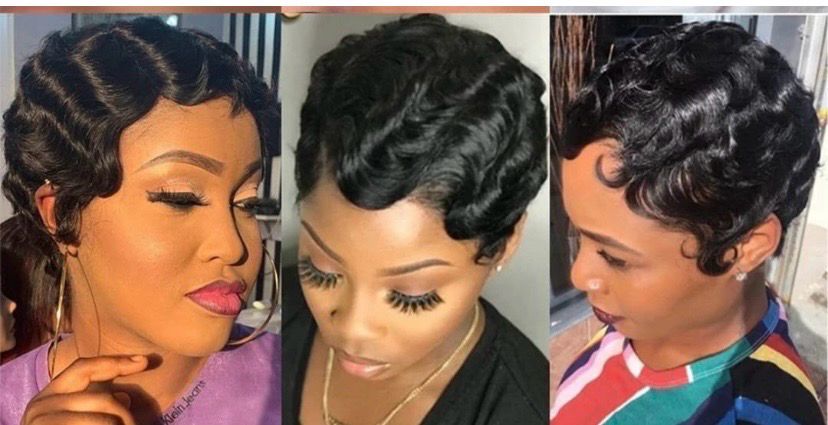 Fingerwave Non Lace Wig