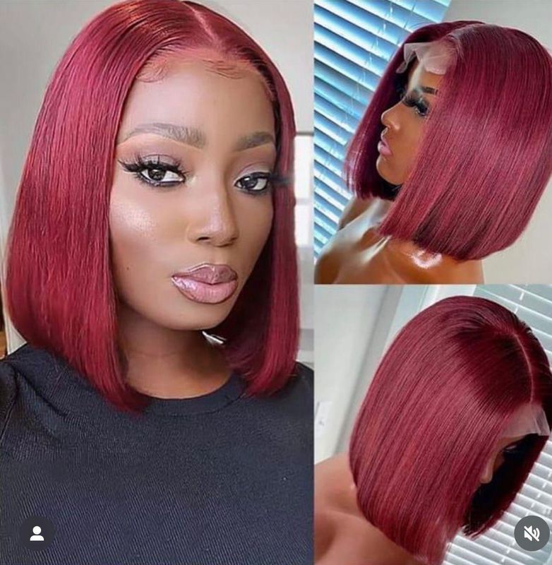 Burgundy Bob Glueless Unit
