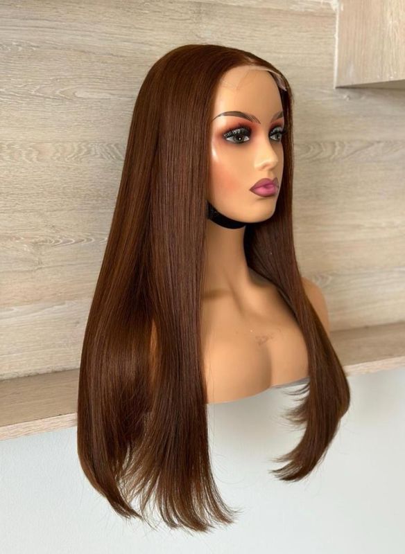 Straight Double Drawn Glueless Wig