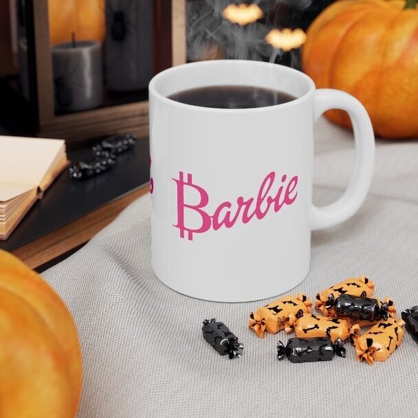 B(itcoin)ARBIE mug
