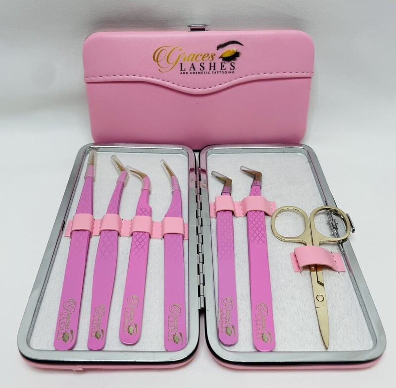 Stainless Steel Professional Eyelash Extension Tweezers