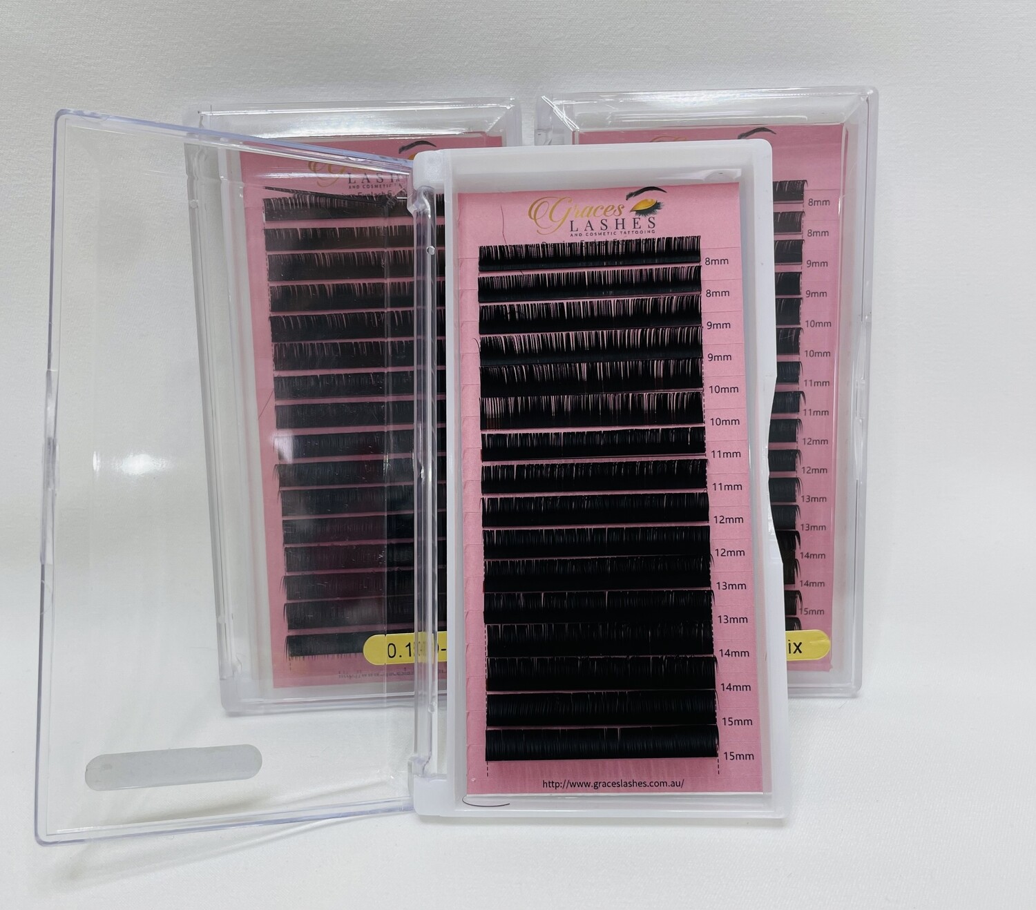 Soft Faux Mink Lashes Mix - 16 Lines - 8-15mm - D Curl - 0.15 Thickness
