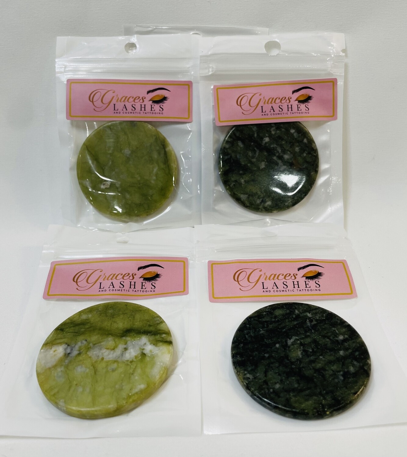Jade Stone Glue Pallets for Eyelash Extensions