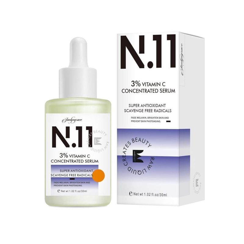 N.11 3% Vitamin C Concentrated Serum - Brightening & Hydrating Formula - Infused with Potent 3% Vitamin C - Revitalize for Radiant Skin