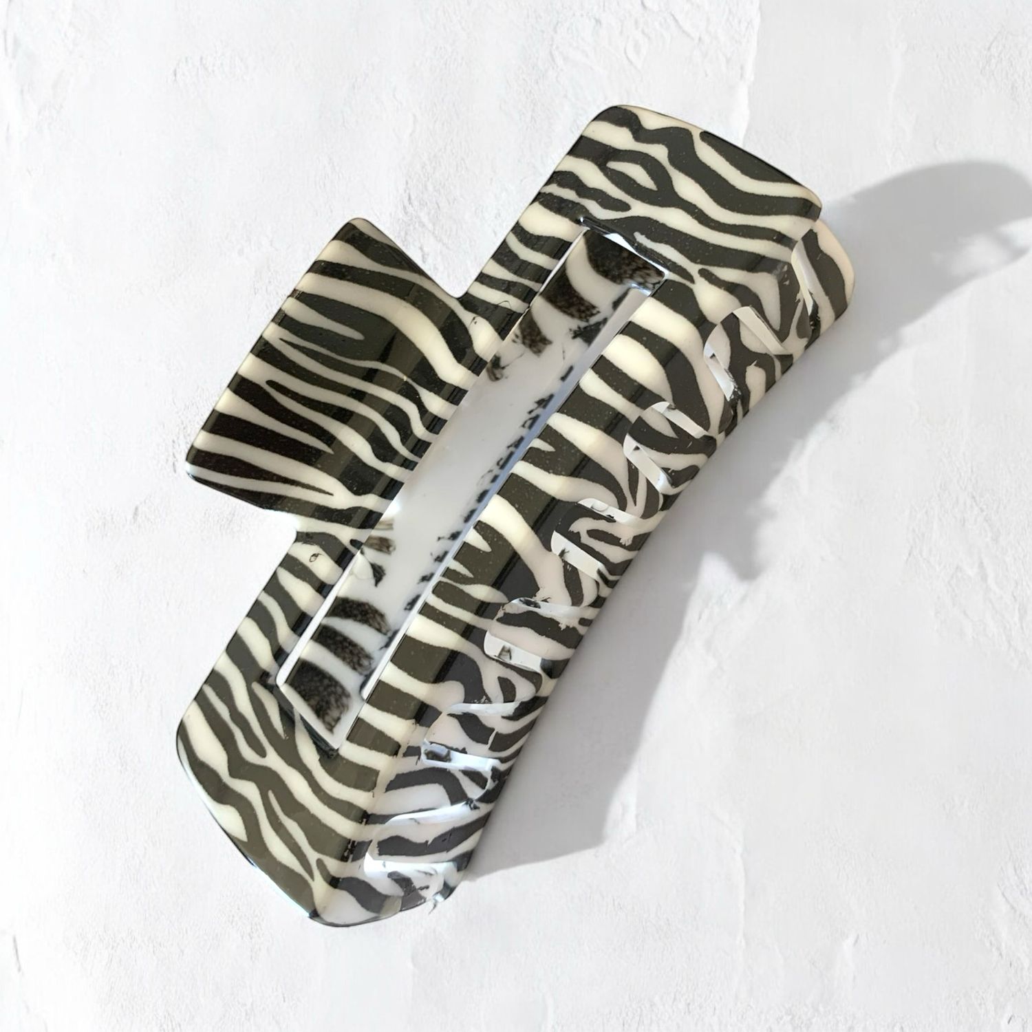 Zebra Print Hair Claw