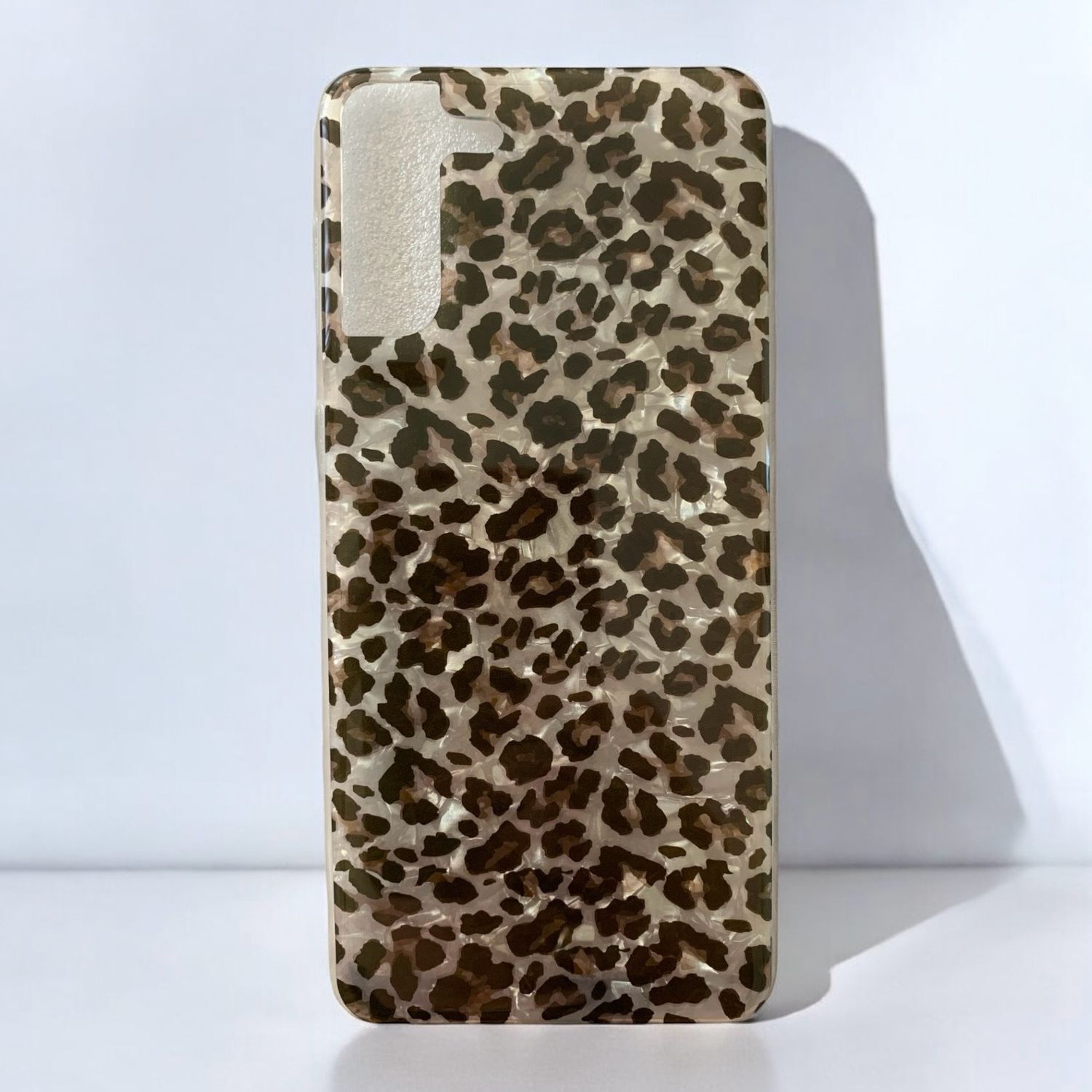 Grey Leopard Phone Case For Samsung Galaxy