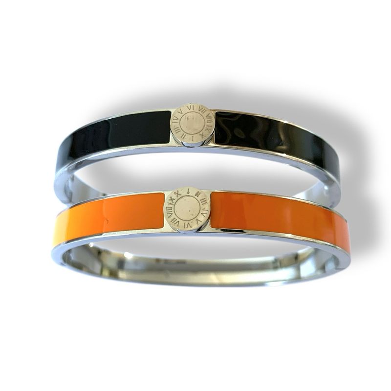 Silver Enamel Bracelet