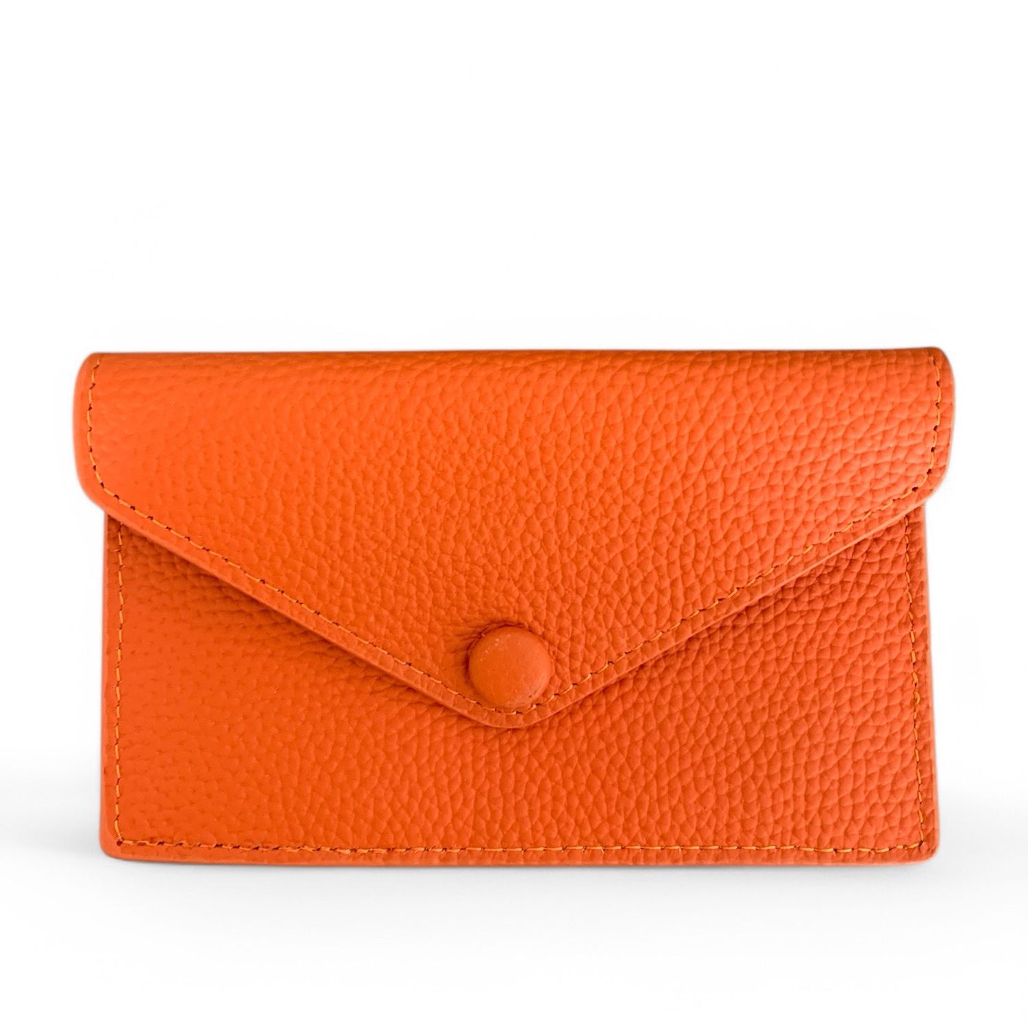 Orange Genuine Leather Wallet