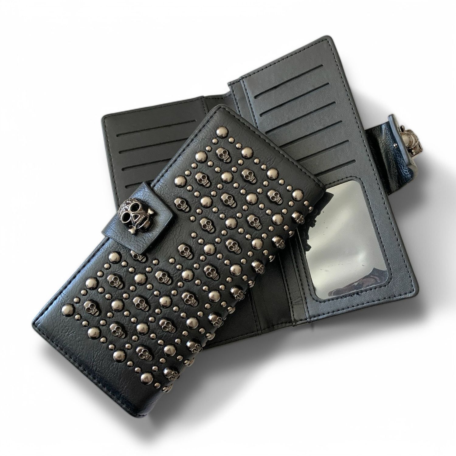 Skull Embellished Wallet