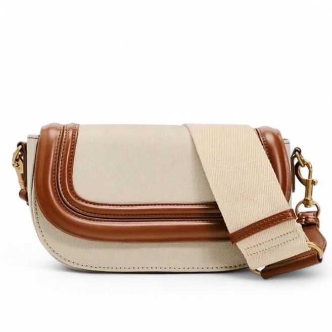 Cream Saddle Bag