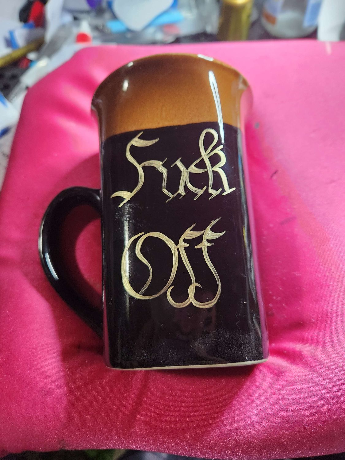 How&#39;s your Morning? Mugs, Pick a Mug: Gold F@ck Off