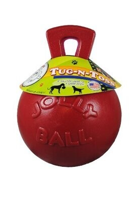 JUGUETE PERRO JOLLY PETS RED TUG-N-TOSS  BALL 6"