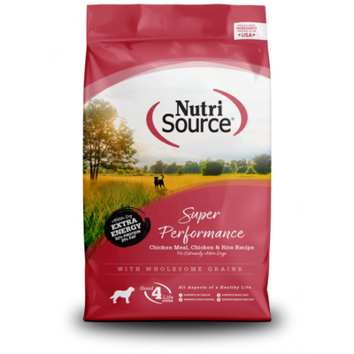 NUTRISOURCE ADULTO SUPER PERFORMANCE CHICKEN AND RISE 40 LB