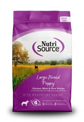 NUTRISOURCE PUPPY LARGE BREED CHICKEN AND RICE LARGE BREED 5 LB