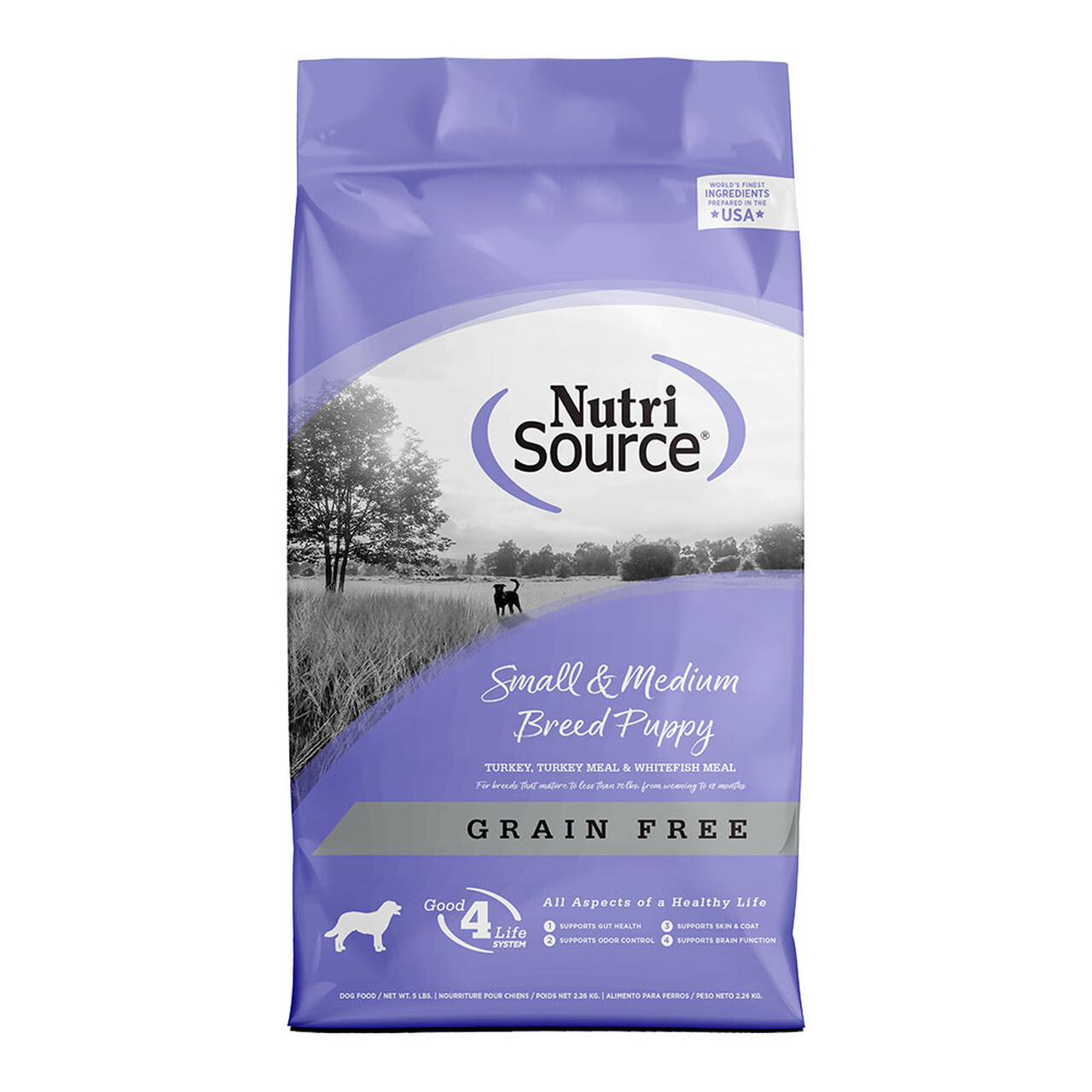 NUTRISOURCE PUPPY SMALL AND MEDIUM BREED CHICKEN AND RICE GRAIN FREE
