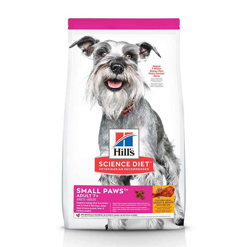 HILLS ADULT 7+ SMALL PAWS  4.5 LB