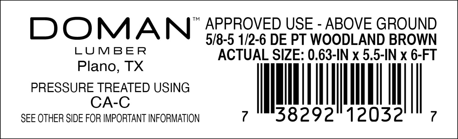 5/8-5 1/2-6 DE PT WOODLAND BROWN - 12032-7 - 2000 PER ROLL - 22,000 MINIMUM