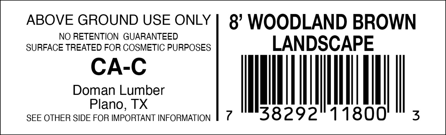 8' WOODLAND BROWN LANDSCAPE - 11800-3 - 2000 PER ROLL - 22,000 MINIMUM