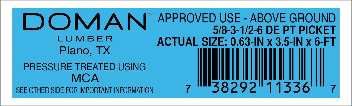 5/8-3-1/2-6 DE PT PICKET - 11336-7 - 2000 PER ROLL - 22,000 MINIMUM