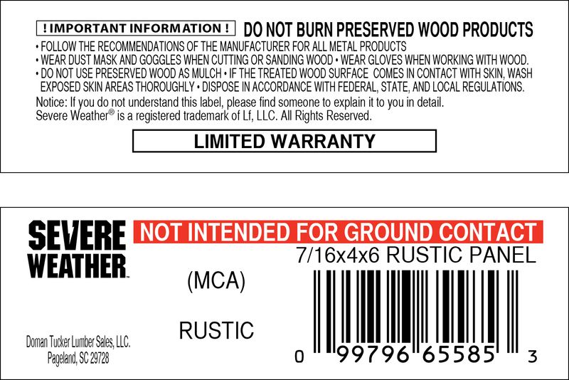 SEVERE WEATHER MCA SPECIALTY PERF