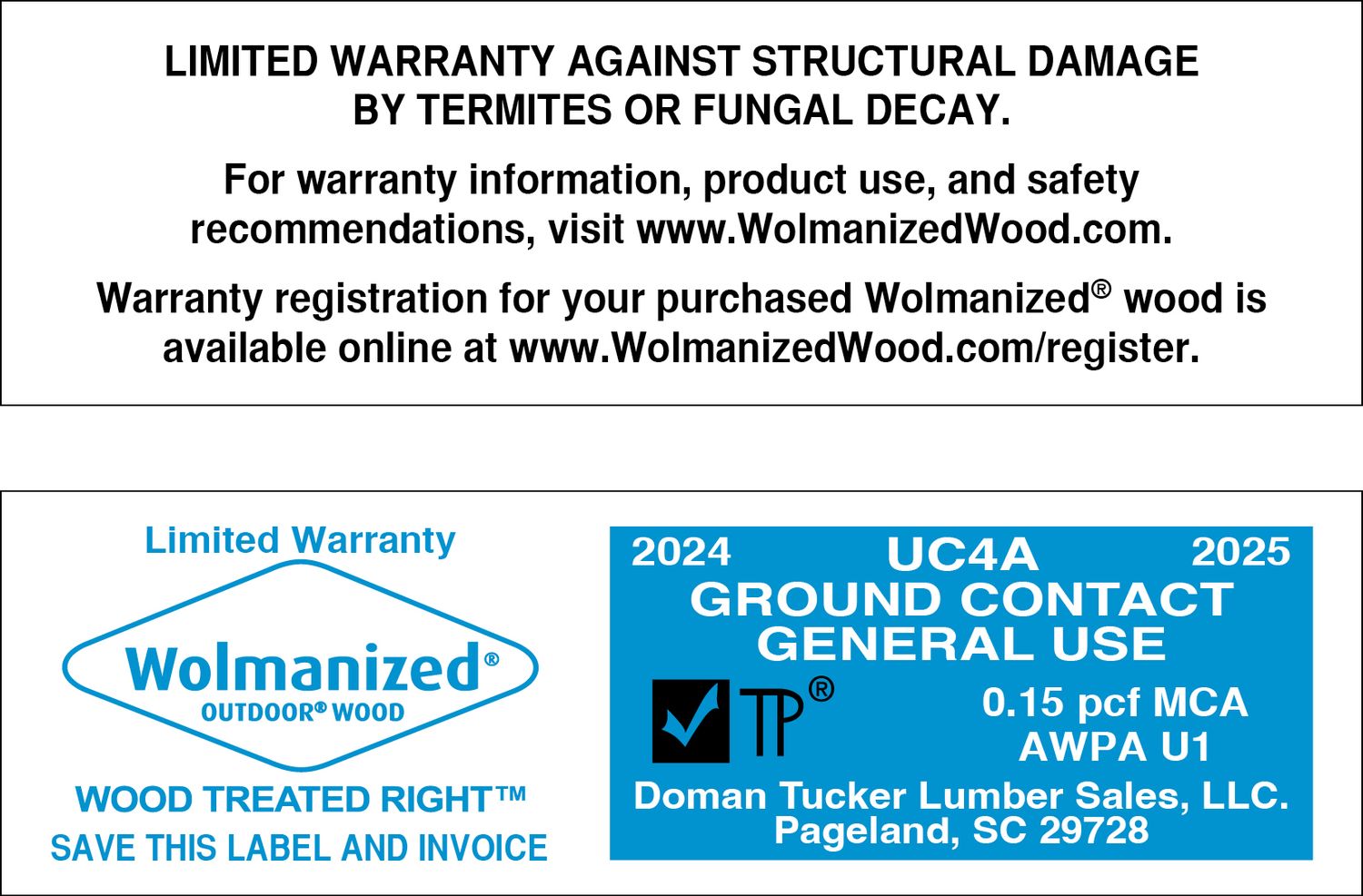 MCA 0.15 WOLMANIZED PERF - 2000 PER ROLL - 22,000 MINIMUM