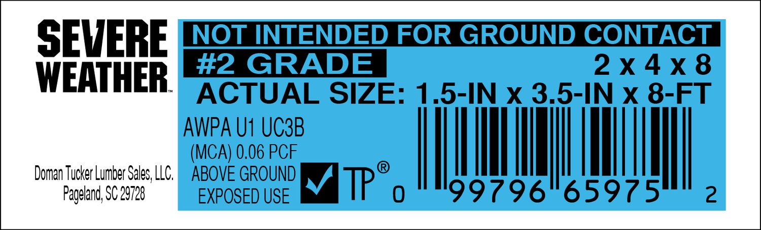 2 x 4 x 8 #2 GRADE - 65975-2 - 2000 PER ROLL - 22,000 MINIMUM