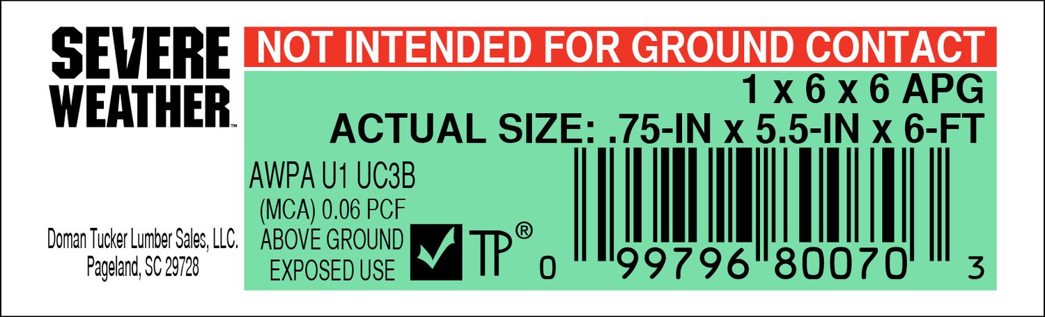 1 x 6 x 6 APG - 80070-3 - 2000 PER ROLL - 22,000 MINIMUM