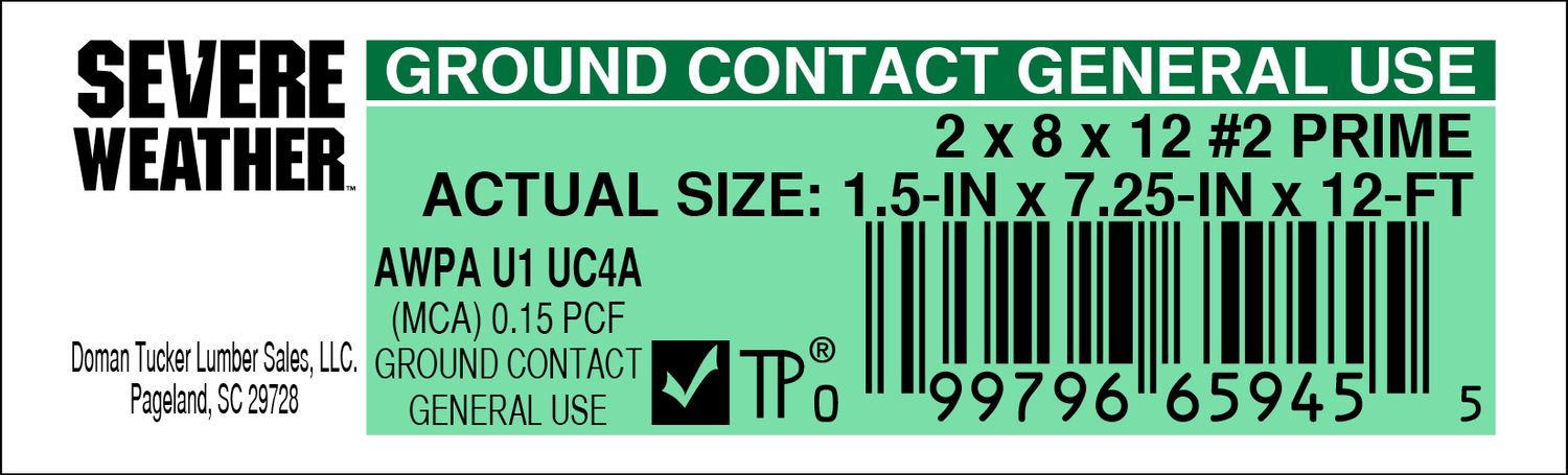 2 x 8 x 12 #2 PRIME - 65945-5 - 2000 PER ROLL - 22,000 MINIMUM